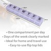 7 Day Pill Dispenser Tablet Box Organiser. 1 Compartment per
