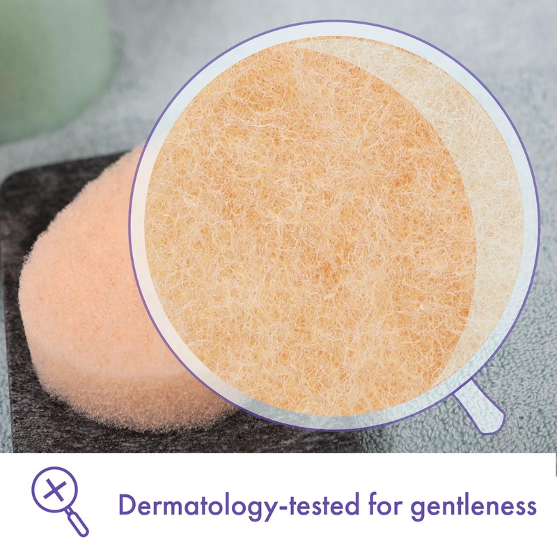 Buf-Puf Gentle Facial Sponge, Dermatologist Developed, Removes Deep Down Dirt