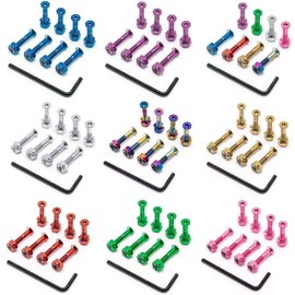 Venom Premium 1" - Allen Key Anodised Skateboard Deck Bolts/Screws/Hardware - Neochrome
