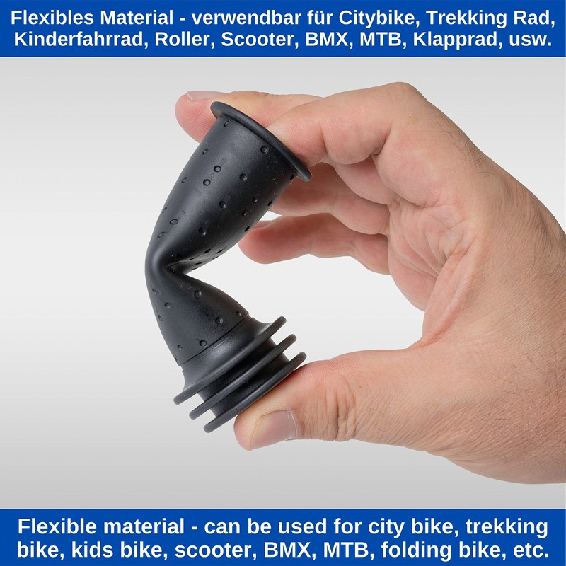 Bicycle Grips Set, 1 Pair Left Right in Black, for