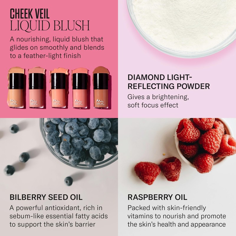 Mii Cosmetics | Cheek Veil Liquid Blush | Weightless &