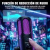 Micrófono PC Condensador USB, Microfono para Gamer, RGB, Reducción ENC