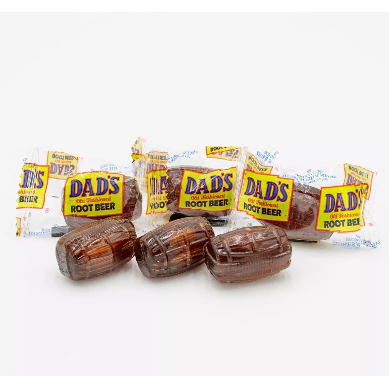DAD'S Root Beer Barrels Individually Wrapped Old Fashioned Hard Candy