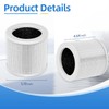 2 Pack A1 Replacement Filter Compatible with VEWIOR Air Pu-rifier