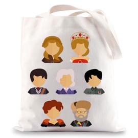 BWWKTOP Anastasia Musical Tote Bag Anastasia And Dimitri Gifts Anastasia Musical Gifts Anastasia Musical Merchandise (Yellow and Crown)