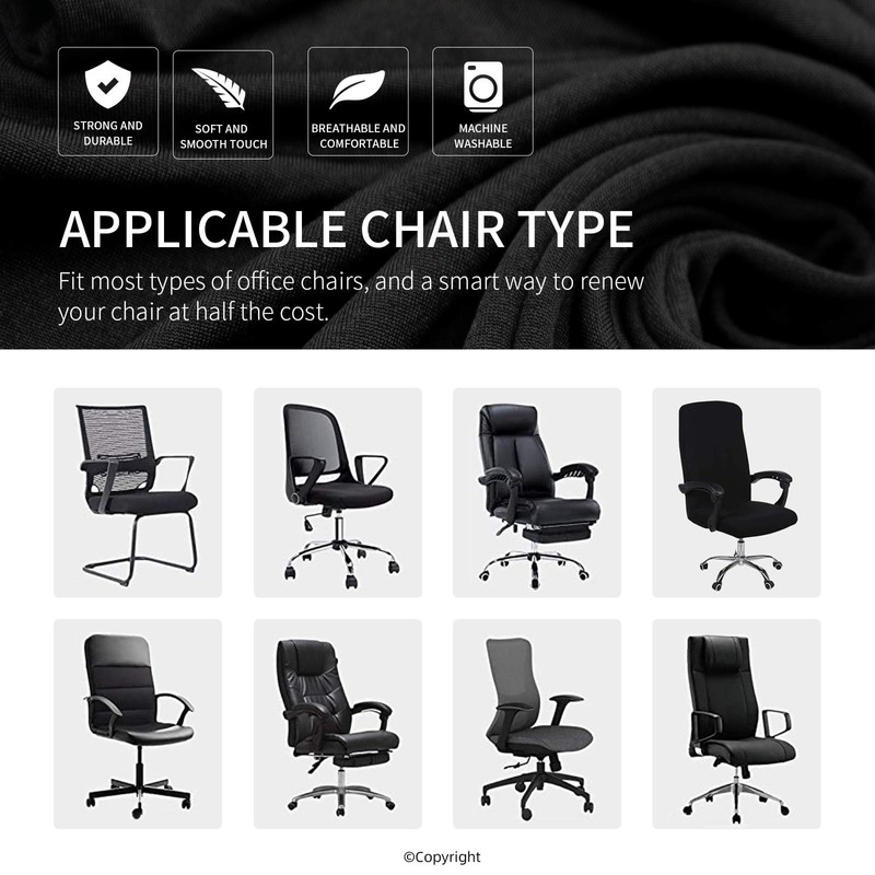 DIVA EN CAMINO DEC Stretch Office Chair Cover with Zipper,
