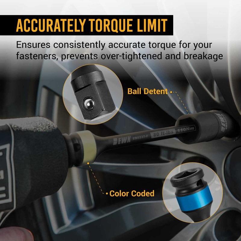 EWK 9 Pcs 1/2" Drive Thin Wall Lug Nut Flip