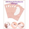 100 Pares Parches Empaque Hidrogel Para Ojos Pestañas Rosa