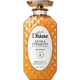 Moist Diane Extra Straight Treatment 450 ml - Organic Argan Oil & Cuticle Keratin (Green Tea Set)