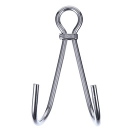 Toddmomy 1pc 316 Double Hook Stainless Steel s Hooks Metal s Hooks Scuba Diving Reef Hook Grappling Hook Anti- Lost Reef Hook Dual Hook Diving Equipment Steel Scuba Diving Hooks Silver