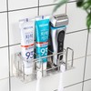 HANZE Toothbrush and Toothpaste Holder Wall Mounted – Space-Saving Bathroom