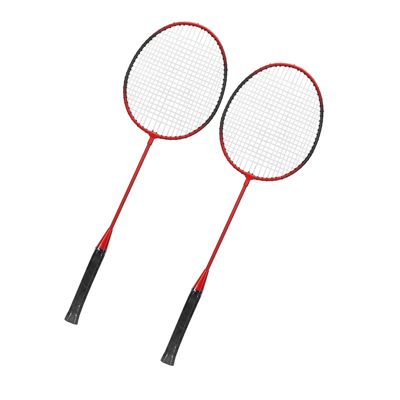 LEIJIAER Badminton Racket Offensive Iron Alloy Lightweight Comfortable Grip Sports