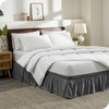 Bare Home Wrap Around Bed Skirt - Adjustable and Ruffled