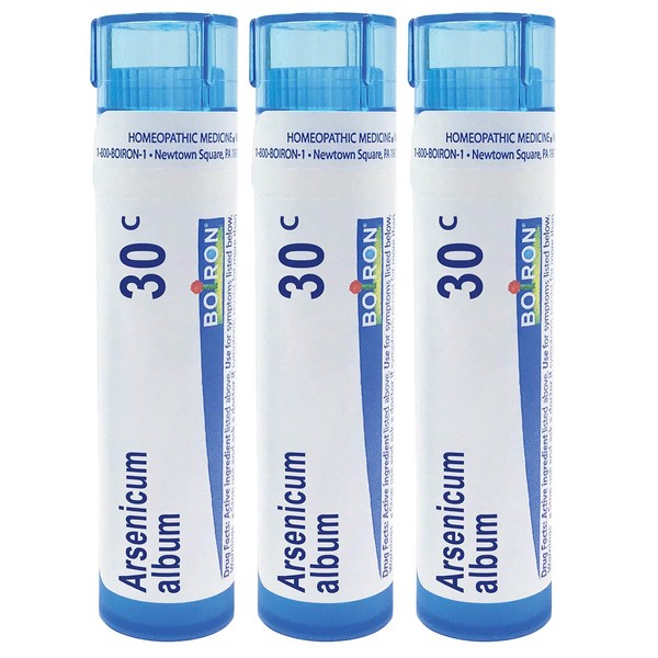 Boiron Arsenicum Album 30c Homeopathic Medicine for Food Poisoning - Pack of 3 (240 Pellets)