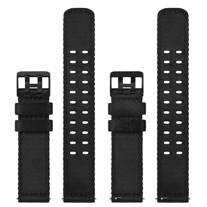 WOCCI Nylon Watch Strap, Silky Nylon Watch Strap with Double