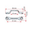 Lakeikramps/Strap Hanger for 25 mm Belt Width in Various Materials