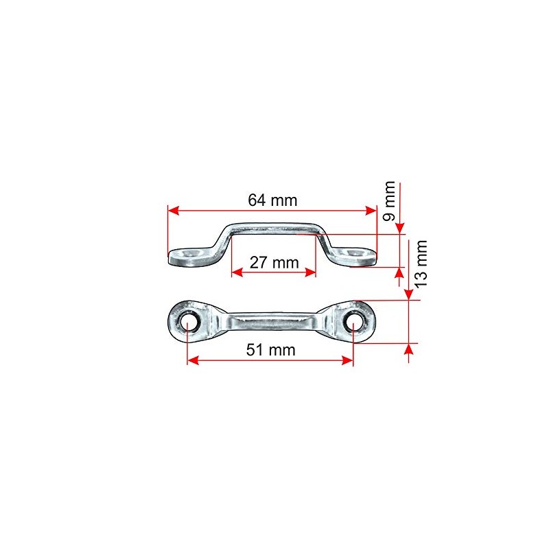 Lakeikramps/Strap Hanger for 25 mm Belt Width in Various Materials