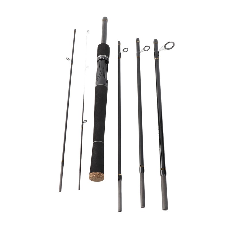 6.9ft Fishing Rod Portable 6 Sections Carbon Fiber Lightweight Fishing