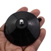 KKUANG 4pcs Black PVC Screw Suction Cup with M5x8mm Thread,