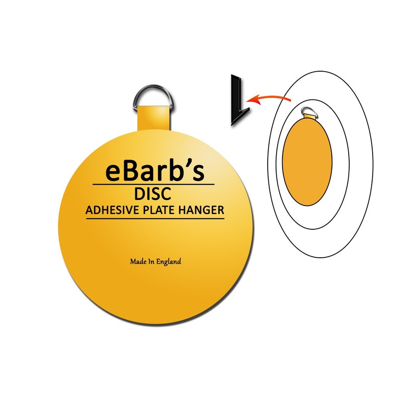 Flatirons Disc - Invisible English Disc - Adhesive Plate Hanger