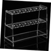 iplusmile 1set Test Tube Rack Holder Detachable Transparent Stand for