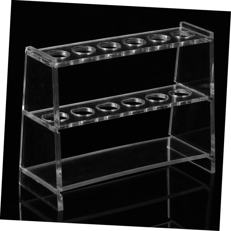 iplusmile 1set Test Tube Rack Holder Detachable Transparent Stand for