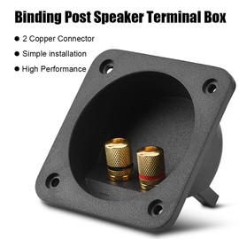 Speaker Box Terminal Cup Square Double Terminal Subwoofer Box Speaker Terminal Plates for DIY Car Stereo Speaker