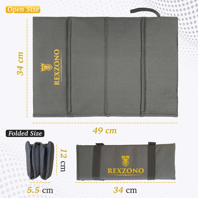 REXZONO Folding Sit Mat - Waterproof, Moisture-Resistant, Portable Sitting Cushion.