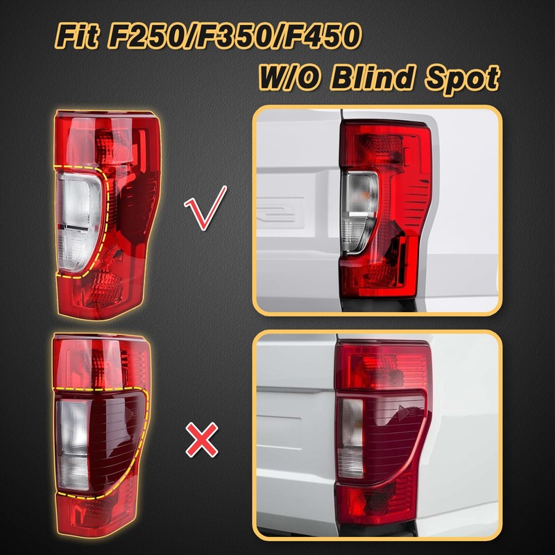 STRAUTOS Tail Lights Compatible with 2020 2021 2022 Ford F250