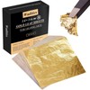 Wadities Imitation Gold Leaf Sheets - 100 Gold Foil Sheets