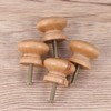 Wooden Knobs Cabinet Furniture Drawer Knobs Pulls Handles with Screw