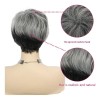 Jf Pelucas For Mujer Corto Pelo Gris Cabello Natural