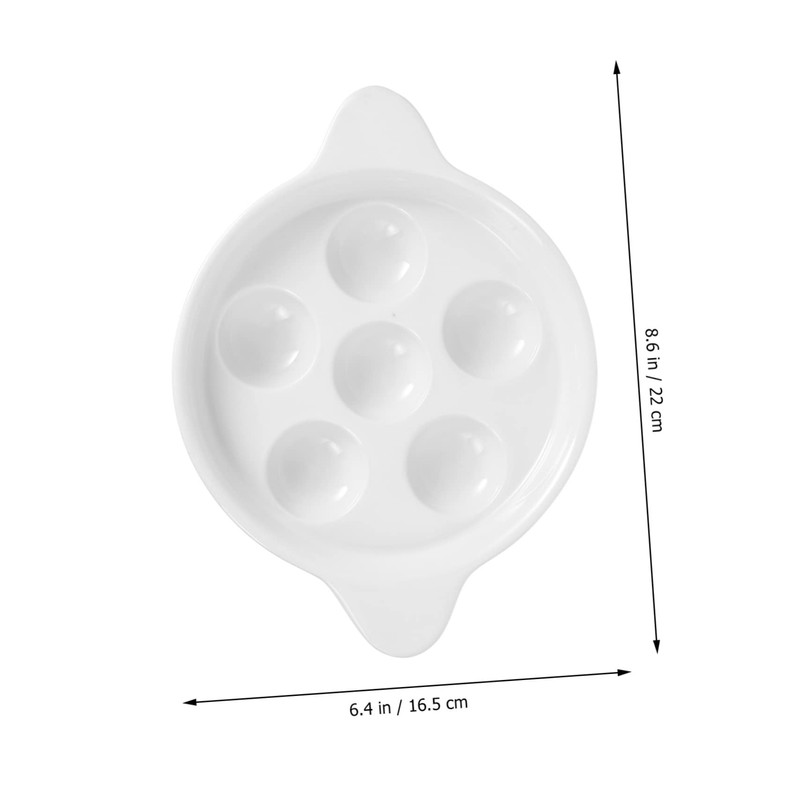LIFKOME Snail Baking Dish Ceramic Plate Easy to Clean Snail