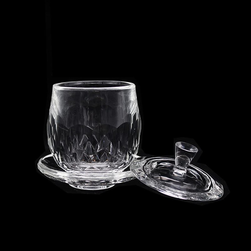 Houlu 1pc Crystal Glass Altar Cup, Holy Water Offering Cup,