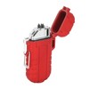 Outdoor Double Arc Electric Lighter Portable Waterproof Flashlight Lighter Charging