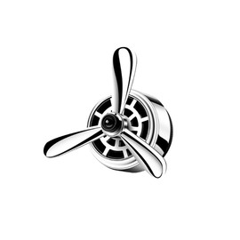 UHANBUT Car Air Freshener Outlet Clip, Stylish Propeller Dashboard Air Vent Trim Clips, Air-Driven Fragrance Diffuser, Creative Automotive Interior Decoration Accessories for Women Men (Silver, 1PC)