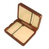 alto saxophone reed case for 6 reeds - brown /