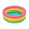 Intex Sunset Glow Baby Pool Inflatable 3 Ring Soft Base