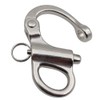 POFET 52mm-316 Stainless Steel Fixed Snap Shackle Spring Shackles, Hand