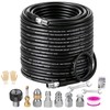 Laopypor Sewer Jetter Kit for Pressure Washer 100FT, 5800PSI Drain