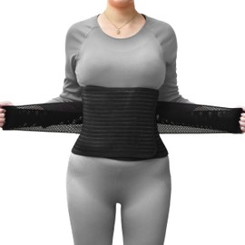 Vital Salveo Postpartum Support Belt – Gentle Abdominal and Back Support Wrap for Daily Comfort and Stability (1PC) - S/M Black