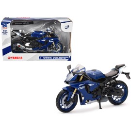 DCD Yamaha YZF-R1 Diecast Model 1/12 Scale Blue Motorcycle New Ray's Precision Metal Casting Vehicle Toy