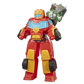 Transformers Playskool Heroes Rescue Bots Academy Rescue Power Hot Shot Converting Toy Robot, 14-Inch Collectible Action Figure Toy for Kids Ages 3 and Up