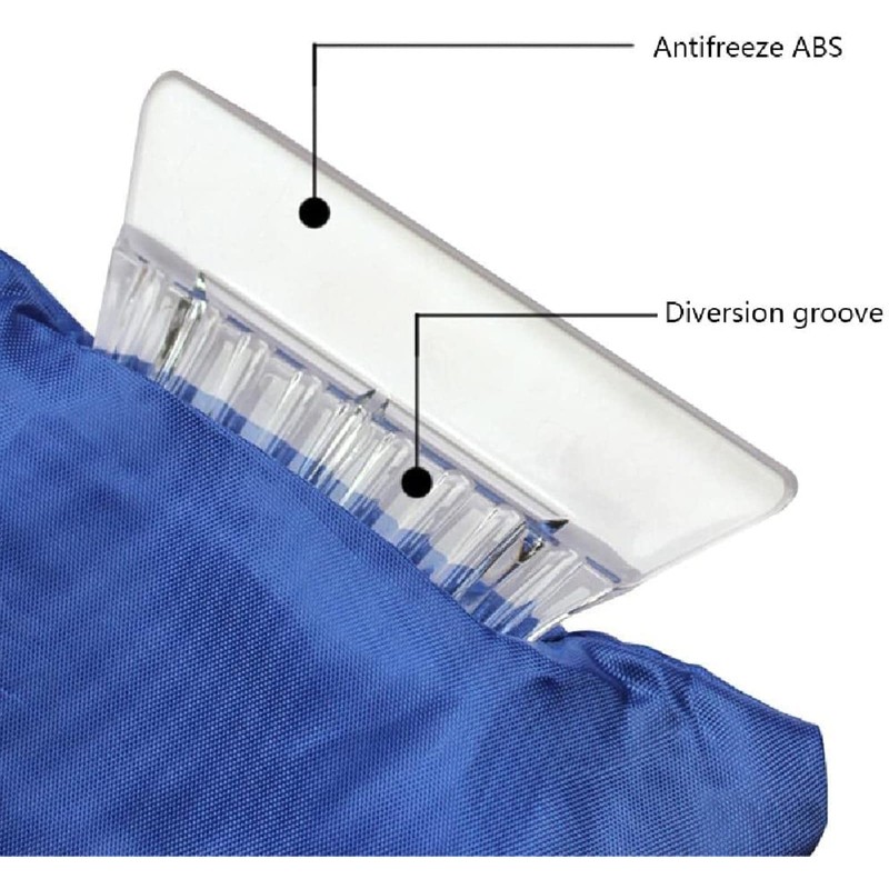 VONRUSS-UK Ice Scraper Mitts for Car Blue/Red Windscreen Scraper with