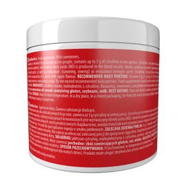 Activlab Citrulline Xtra, 200 g, Apple - L-Citrulline, Muscle Building, Endurance, Apple Flavour, Energy, Sports Nutrition