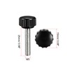 sourcing map M5 x 25mm Metric Male Thread Knurled Clamping