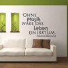 Sunnywall Wall Sticker with German Text "Ohne Musik was das