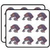 Frog Animal Doodle Waves Pattern Art Decor 2" Each Sticker