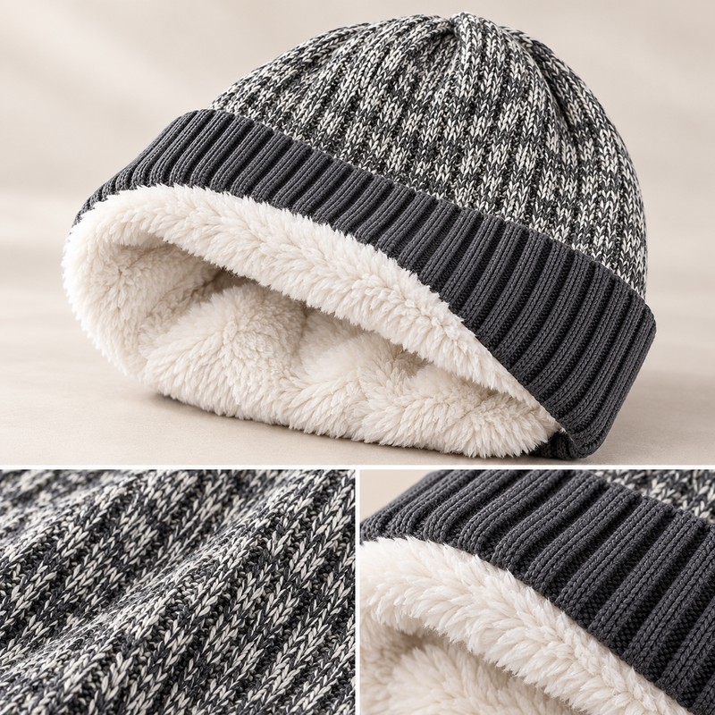 Unisex Winter Knit Beanie for Men & Women – Warm