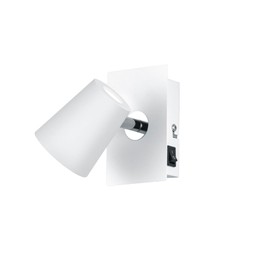 Trio Leuchten Narcos 873170131 LED Wall Spotlight 1 x 4 Watt Metal Matt / Chrome